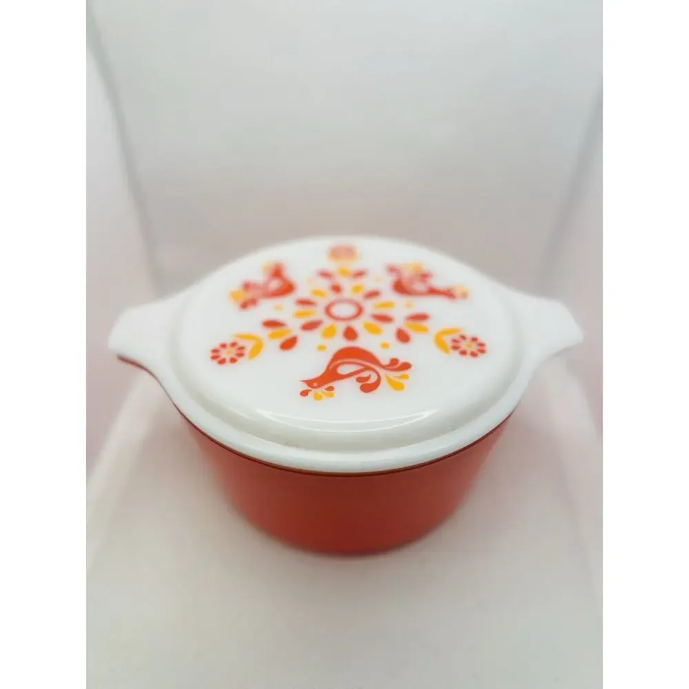 Pyrex Friendship 480-45 3 Casserole Set 473 474 475 NEW WITH BOX White Covers